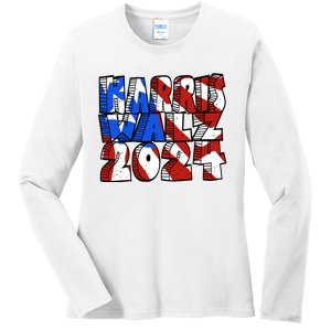 Michael Chabon Harris Walz 2024 Ladies Long Sleeve Shirt