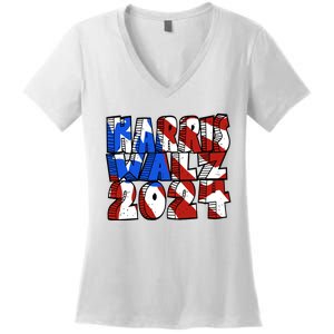 Michael Chabon Harris Walz 2024 Women's V-Neck T-Shirt