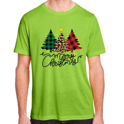 Merry Christmas Holiday Trees Adult ChromaSoft Performance T-Shirt