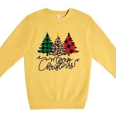 Merry Christmas Holiday Trees Premium Crewneck Sweatshirt