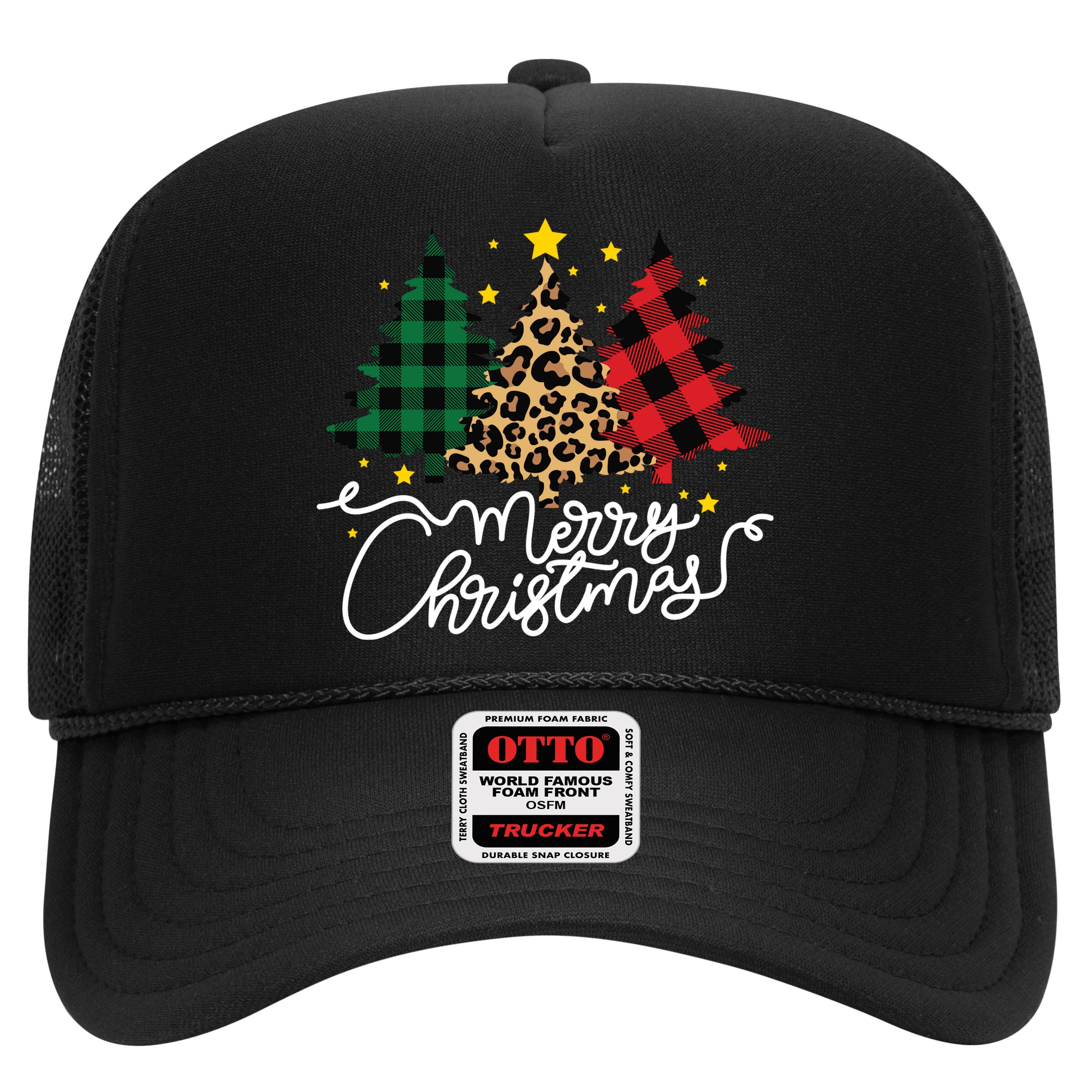 Merry Christmas Holiday Trees Hat