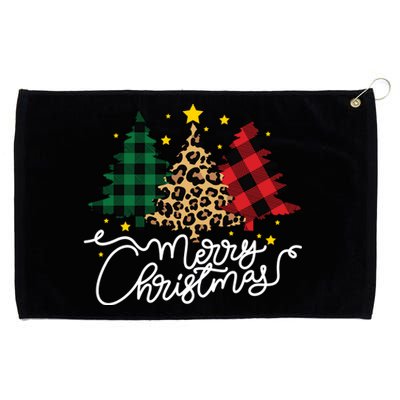 Merry Christmas Holiday Trees Grommeted Golf Towel