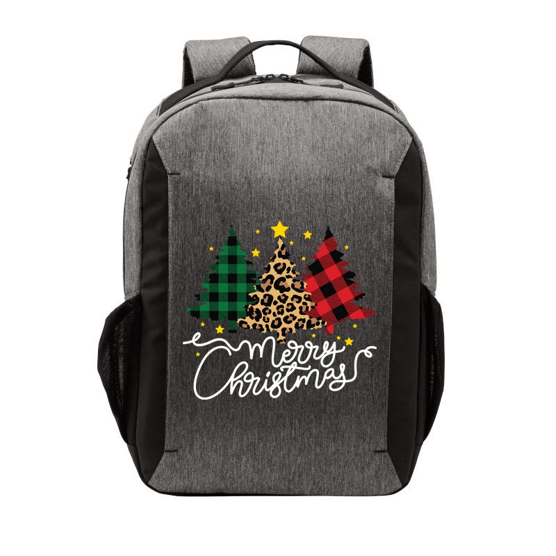 Merry Christmas Holiday Trees Vector Backpack