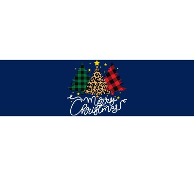 Merry Christmas Holiday Trees Bumper Sticker