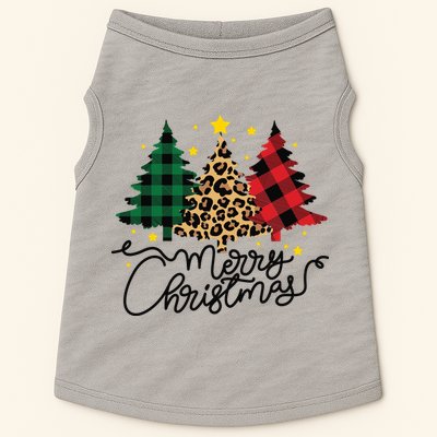 Merry Christmas Holiday Trees Doggie Tank
