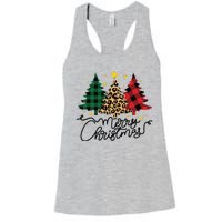 Merry Christmas Holiday Trees Women's Racerback Tank