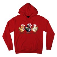 Merry Christmas Holiday Chicken Xmas Hoodie