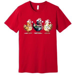 Merry Christmas Holiday Chicken Xmas Premium T-Shirt