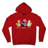 Merry Christmas Holiday Chicken Xmas Tall Hoodie