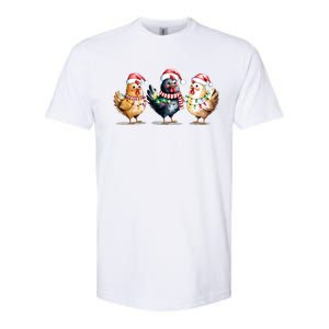 Merry Christmas Holiday Chicken Xmas Softstyle CVC T-Shirt