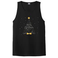 Merry Christmas Happy Holiday Happy New Year Xmas Tree Tank Top PosiCharge Competitor Tank