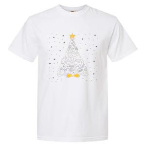 Merry Christmas Happy Holiday Happy New Year Xmas Tree Tank Top Garment-Dyed Heavyweight T-Shirt