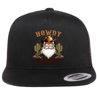 Merry Christmas Howdy Santa Claus Retro Western Cow Xmas Meaningful Gift Flatbill Hat