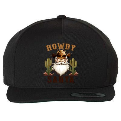 Merry Christmas Howdy Santa Claus Retro Western Cow Xmas Meaningful Gift Wool Snapback Cap