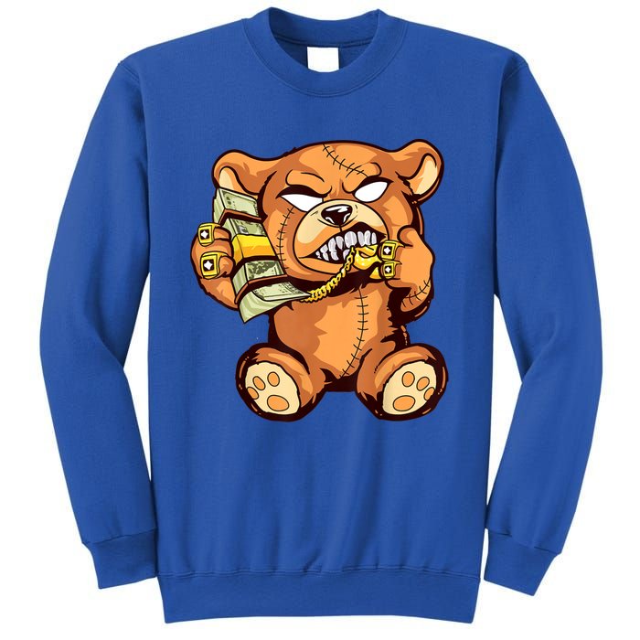 Money Calling Hip Hop Teddy Bear Gangster Rap Drip Swag Dope Sweatshirt