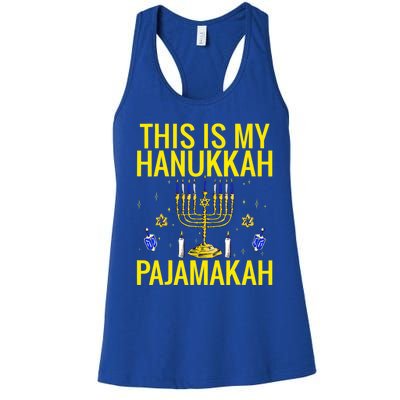 Merry Chrismukkah Happy Hanukkah Family Christmas Women's Racerback Tank