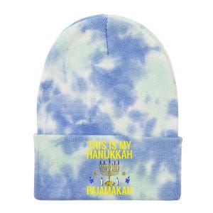 Merry Chrismukkah Happy Hanukkah Family Christmas Tie Dye 12in Knit Beanie