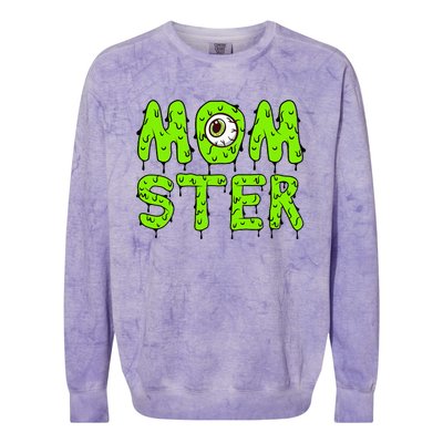 Momster Cute Halloween Colorblast Crewneck Sweatshirt