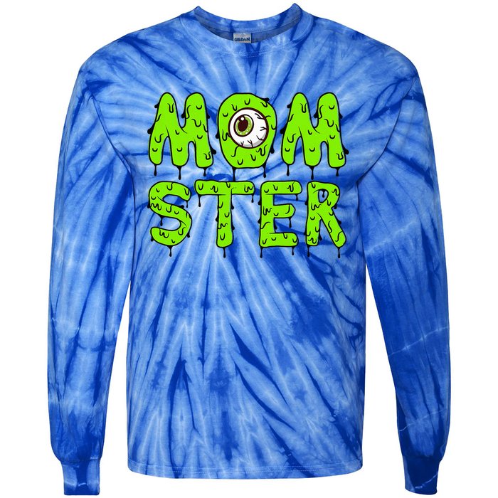 Momster Cute Halloween Tie-Dye Long Sleeve Shirt