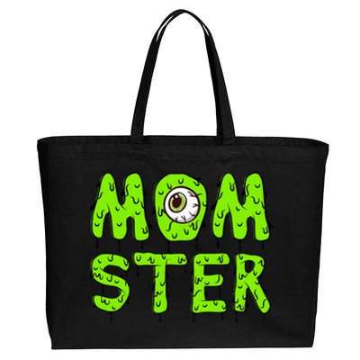 Momster Cute Halloween Cotton Canvas Jumbo Tote