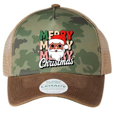 Merry Christmas Hip Santa Legacy Tie Dye Trucker Hat