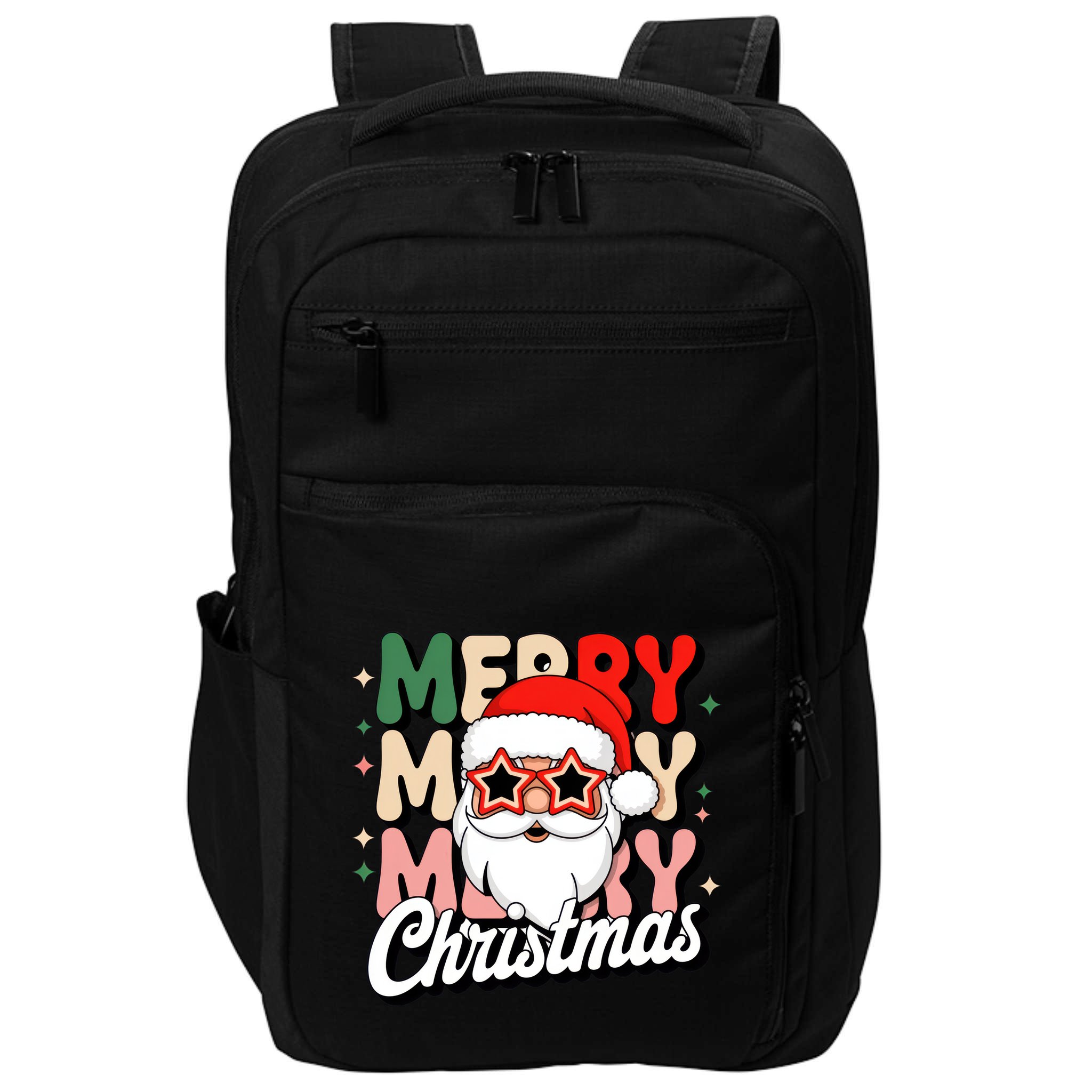 Merry Christmas Hip Santa Impact Tech Backpack