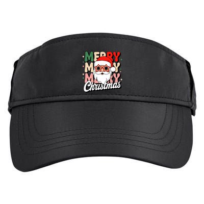 Merry Christmas Hip Santa Adult Drive Performance Visor