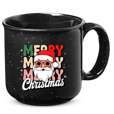 Merry Christmas Hip Santa 15oz Campfire Ceramic Mug