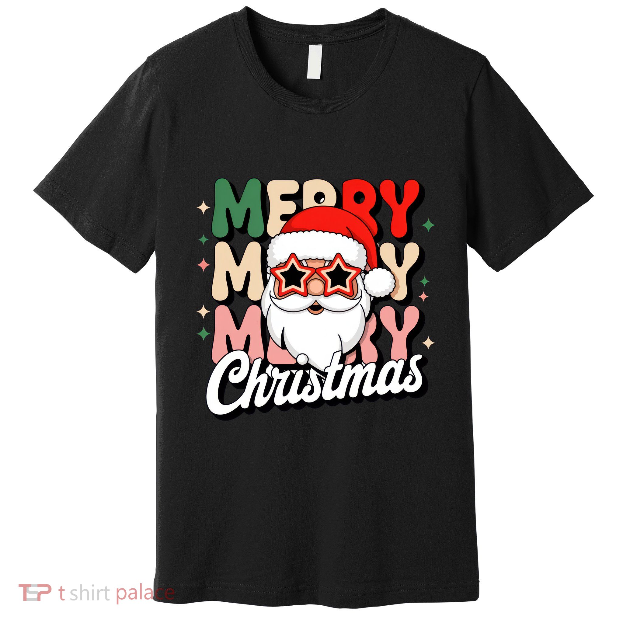 Merry Christmas Hip Santa Premium T-Shirt