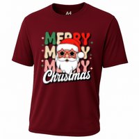 Merry Christmas Hip Santa Performance Shirt