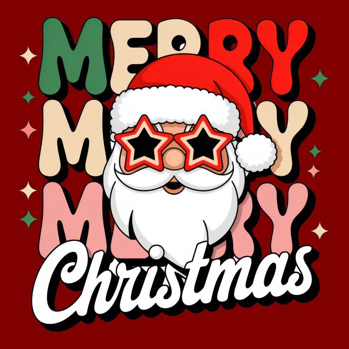 Merry Christmas Hip Santa Performance Shirt