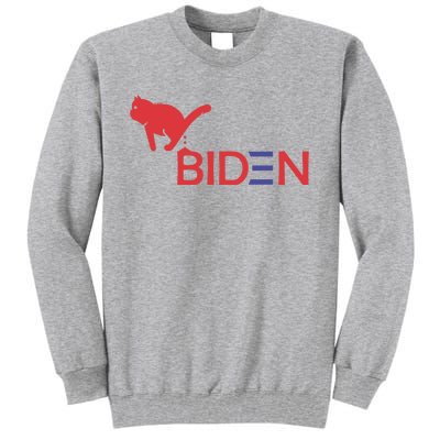 My Cat Hates Biden Funny Anti Biden Tall Sweatshirt