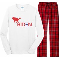 My Cat Hates Biden Funny Anti Biden Long Sleeve Pajama Set