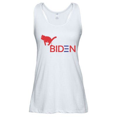 My Cat Hates Biden Funny Anti Biden Ladies Essential Flowy Tank