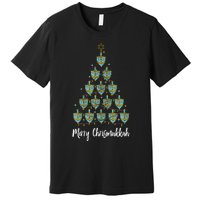 Merry Chrismukkah Hanukkah Dreidel Christmas Tree Chanukah Premium T-Shirt