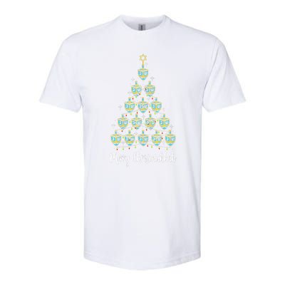 Merry Chrismukkah Hanukkah Dreidel Christmas Tree Chanukah Softstyle® CVC T-Shirt