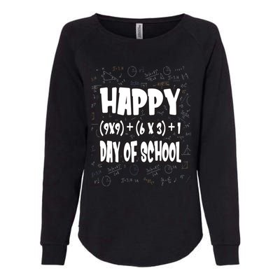 Math Calculation Happy 100 Days Of School Teacher And Student Gift Womens California Wash Sweatshirt