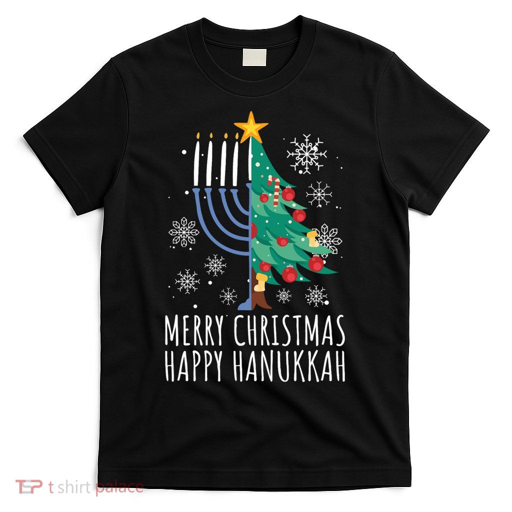 Merry Chrismukkah Happy Christmas Hanukkah T-Shirt