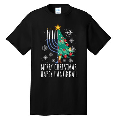 Merry Chrismukkah Happy Christmas Hanukkah Tall T-Shirt