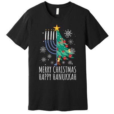 Merry Chrismukkah Happy Christmas Hanukkah Premium T-Shirt