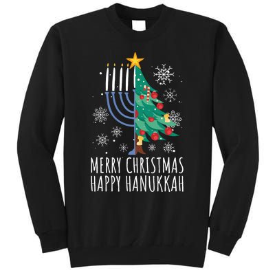 Merry Chrismukkah Happy Christmas Hanukkah Tall Sweatshirt