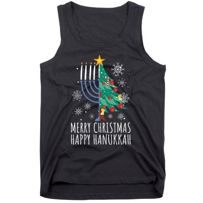 Merry Chrismukkah Happy Christmas Hanukkah Tank Top