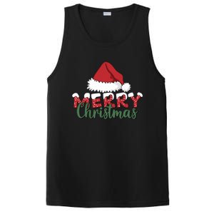 Merry Christmas Hat Holiday Season Winter Vibes Christmas Gift PosiCharge Competitor Tank