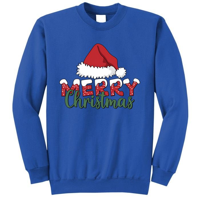 Merry Christmas Hat Holiday Season Winter Vibes Christmas Gift Sweatshirt