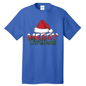 Merry Christmas Hat Holiday Season Winter Vibes Christmas Gift Tall T-Shirt