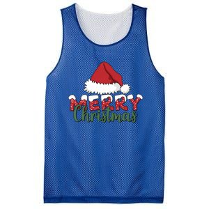 Merry Christmas Hat Holiday Season Winter Vibes Christmas Gift Mesh Reversible Basketball Jersey Tank