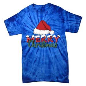 Merry Christmas Hat Holiday Season Winter Vibes Christmas Gift Tie-Dye T-Shirt