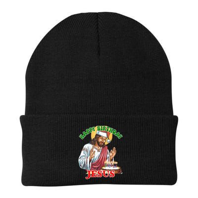 Merry Christmas Happy Birthday Jesus Funny Christian Holiday Beanie