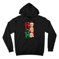 Merry Christmas Ho Ho Ho Trump Santa Light Christmas Hoodie