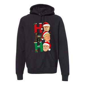 Merry Christmas Ho Ho Ho Trump Santa Light Christmas Premium Hoodie